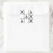 Sticker Carré Christmas Tic Tac Toe (Sac)