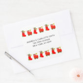 Sticker Carré Christmas Train (Enveloppe)