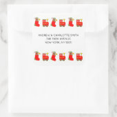 Sticker Carré Christmas Train (Sac)