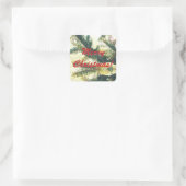 STICKER CARRÉ CHRISTMAS TREE MERRY CHRISTMAS (Sac)