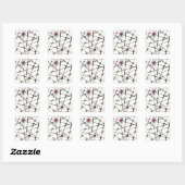 Sticker Carré Chromatic Intersections (Feuille)