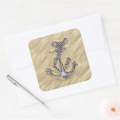 Sticker Carré Chrome Like Rope Anchor (Enveloppe)