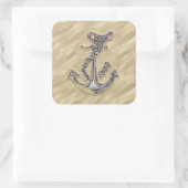 Sticker Carré Chrome Like Rope Anchor (Sac)