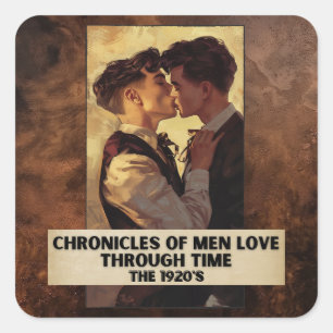 Sticker Carré Chroniques des hommes aiment par le temps, les ann
