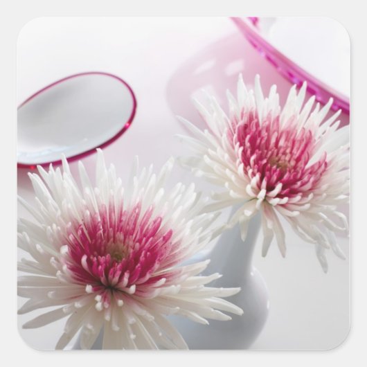 Sticker Carré Chrysanthèmes (Devant)