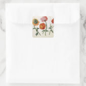 Sticker Carré Chrysanthèmes (avec c/c sur papier) (Sac)