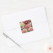 Sticker Carré Chrysanthemum Majesty : Embrasser intemporel (Enveloppe)