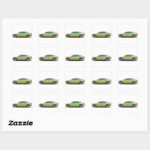 Sticker Carré Chrysler 300 2006 (Feuille)