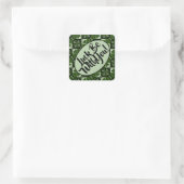 Sticker Carré Chuck Be With You Shamrock Checkerboard Motif (Sac)