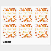 Sticker Carré Chute de l'automne (Feuille)