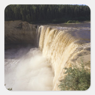 Sticker Carré Chutes Louise, Parc territorial de Twin Falls Gorg