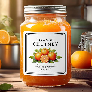 Sticker Carré Chutney d'orange