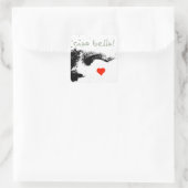 Sticker Carré ciao bella ! (Sac)