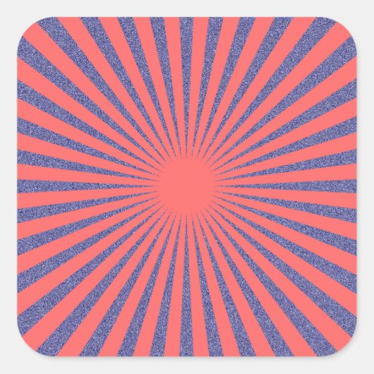 Sticker Carré Cible rouge - (Devant)