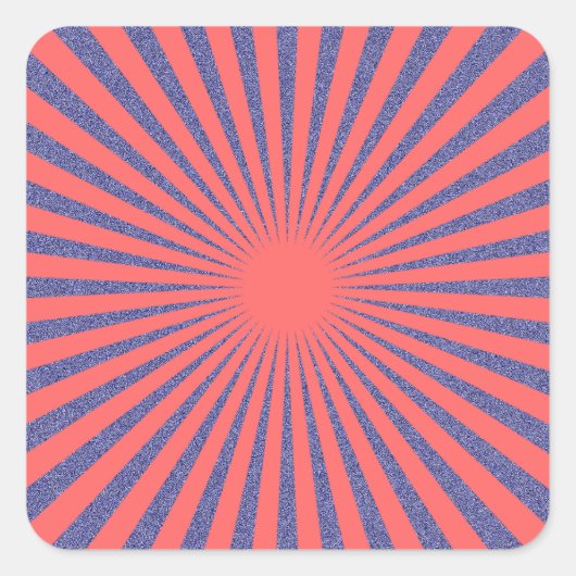 Sticker Carré Cible rouge - (Devant)