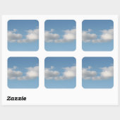 Sticker Carré Ciel avec nuages. (Feuille)