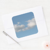 Sticker Carré Ciel avec nuages. (Enveloppe)