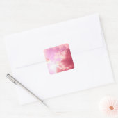 Sticker Carré Ciel rose (Enveloppe)