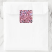 Sticker Carré Ciel Rose de Cerisier Sakura (Sac)