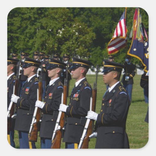 Sticker Carré Cimetière national d'Arlington, Arlington, (Devant)