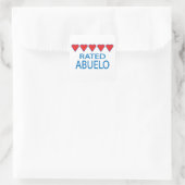 Sticker Carré Cinq Coeurs Abuelo (Sac)