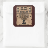 Sticker Carré Cinq Mille Dollars De Récompense (Sac)