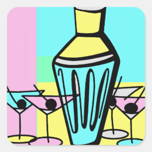 Sticker Carré Cinquante Martini
