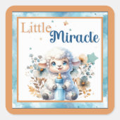 Sticker Carré Cirque de Bébé (Devant)