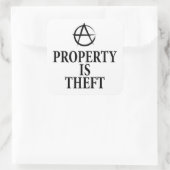 Sticker Carré Citation anarchique (Sac)