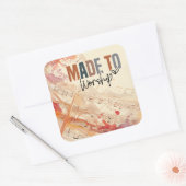 Sticker Carré Citation chrétienne inspirée faite pour le culte (Enveloppe)