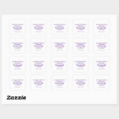 Sticker Carré Citation d'amour (Feuille)