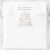 Sticker Carré Citation d'amour pour les petites femmes (Sac)