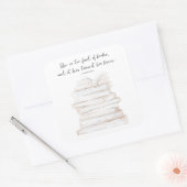 Sticker Carré Citation d'amour pour les petites femmes (Enveloppe)