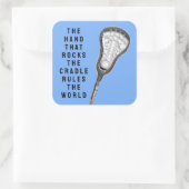 Sticker Carré Citation de crosse pour filles (Sac)