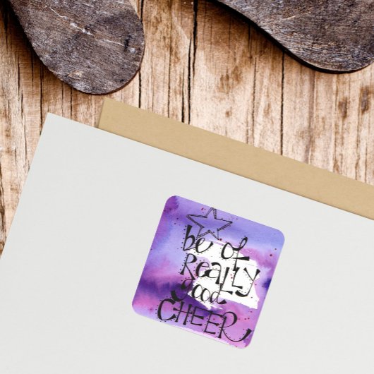 Sticker Carré Citation de Noël fantastique