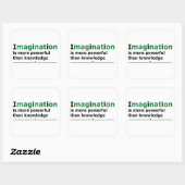 Sticker Carré Citation de vie motivante (Feuille)