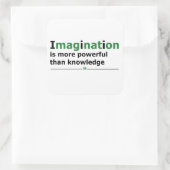 Sticker Carré Citation de vie motivante (Sac)