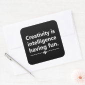 Sticker Carré Citation de vie motivante (Enveloppe)