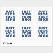 Sticker Carré Citation de VTT motivationnel - Cyclisme drôle (Feuille)