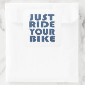 Sticker Carré Citation de VTT motivationnel - Cyclisme drôle (Sac)