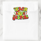 Sticker Carré Citation d'enseignement inspirant (Sac)