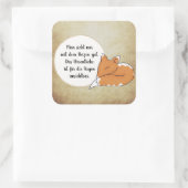 Sticker Carré Citation du Petit Prince (Sac)