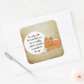 Sticker Carré Citation du Petit Prince (Enveloppe)