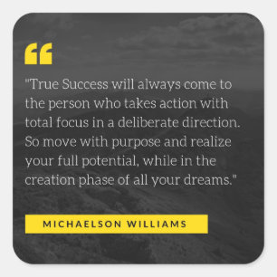 Sticker Carré Citation FloState Design de Michaelson Williams