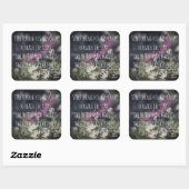 Sticker Carré Citation Inspirant Jeremy Bentham (Feuille)