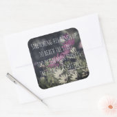 Sticker Carré Citation Inspirant Jeremy Bentham (Enveloppe)