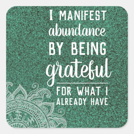 Sticker Carré Citation inspirationnelle Loi de motivation de l'a (Devant)