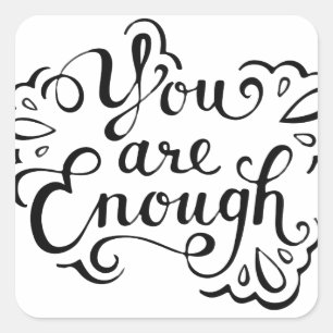 Sticker Carré Citation Inspirationnelle simple