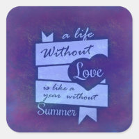 Citation inspirée sur l'amour sur l'aquarelle viol