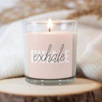 Citation moderne Pastel Pink Inhale Exhale